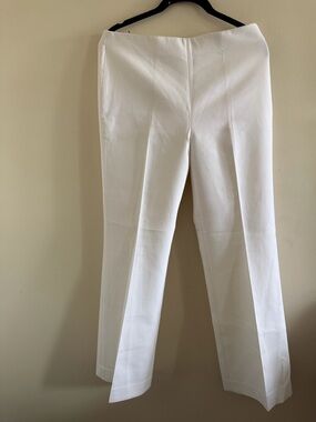 Theory White Tailored Dress Pants